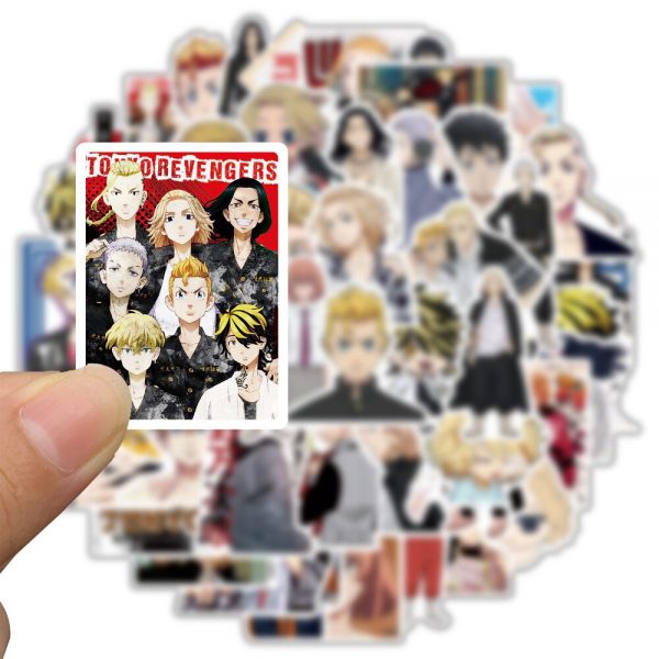 10 50pcs lot Anime Tokyo Revengers Graffiti Stickers for Luggage Car Guaitar Skateboard Phone Laptop DIY 2 - Tokyo Revengers Merch