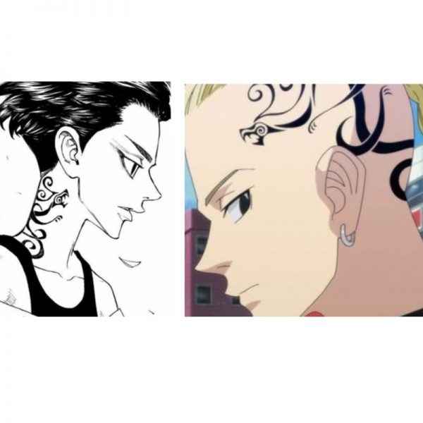 18cm Tokyo Revengers Ken Ryuguji Cosplay Temporary Tattoos Fake Tattoo Sticker Women Men Anime Dragon Body 1 - Tokyo Revengers Merch