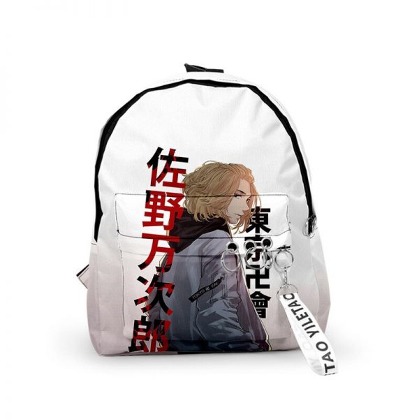 Anime Tokyo Revengers Cosplay Backpack Sano Manjiro Hanagaki Takemichi Canvas Bag Students School Bags Women Men 2 - Tokyo Revengers Merch