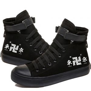 Thời trang mới Anime Tokyo Revengers Giày thường Giày thể thao vải cao hàng đầu Giày thể thao phẳng - Hàng hóa Tokyo Revengers