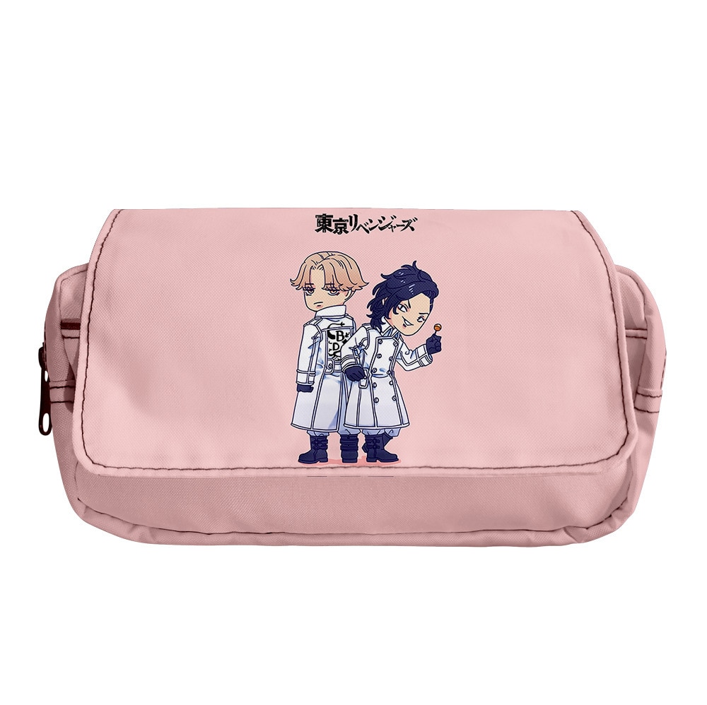 2021 3D Tokyo Revengers Merch School large clutch bag, suitable for girls, boys, teenagers, cute double Kawaii bag, college