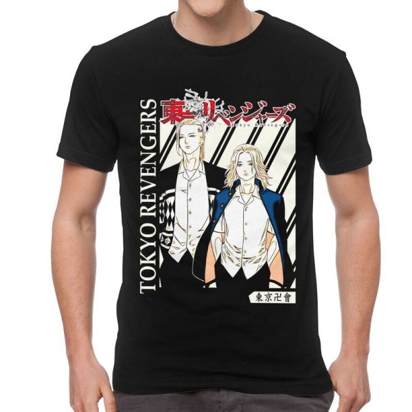 Male Tokyo Revengers T Shirt Funny Mikey and Draken Tshirt Short Sleeve Unique T Shirt Homme - Tokyo Revengers Merch