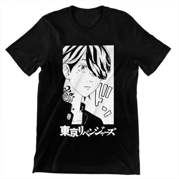 Men s Hanemiya Kazutora Tokyo Revengers T Shirt Graphic Anime Manga Tshirt Short Sleeve Cool T 4 - Tokyo Revengers Merch