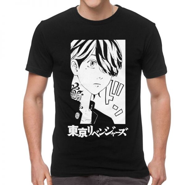 Men s Hanemiya Kazutora Tokyo Revengers T Shirt Graphic Anime Manga Tshirt Short Sleeve Cool T - Tokyo Revengers Merch