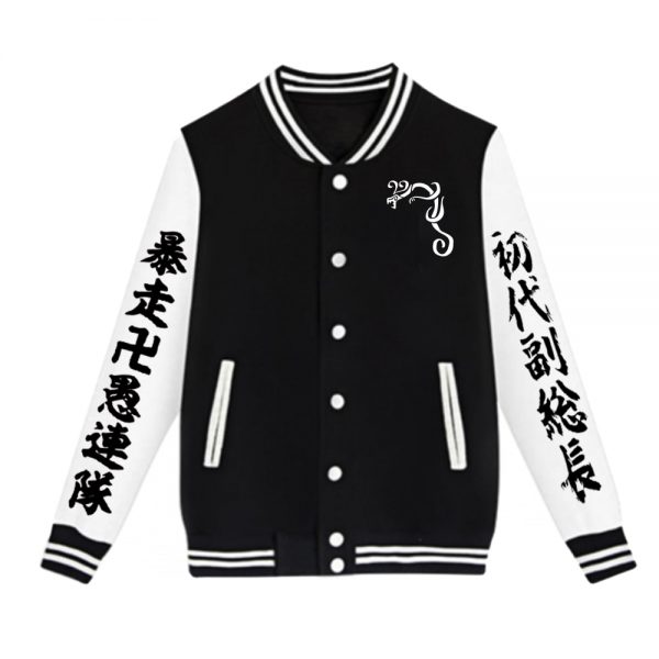 Ryuguji Ken Printed Men Women Jacket Sweatshirt Hoodie Harajuku Tokyo Revengers Fashion Manga Baseball Uniform Zip 4 - Tokyo Revengers Merch