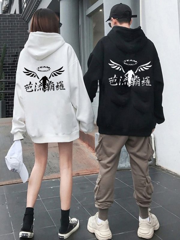Gambar Valhalla Tokyo Revengers Hoodies Anime Cosplay Pullover Sweatshirts Casual Fashion Printed Hoodie Tops