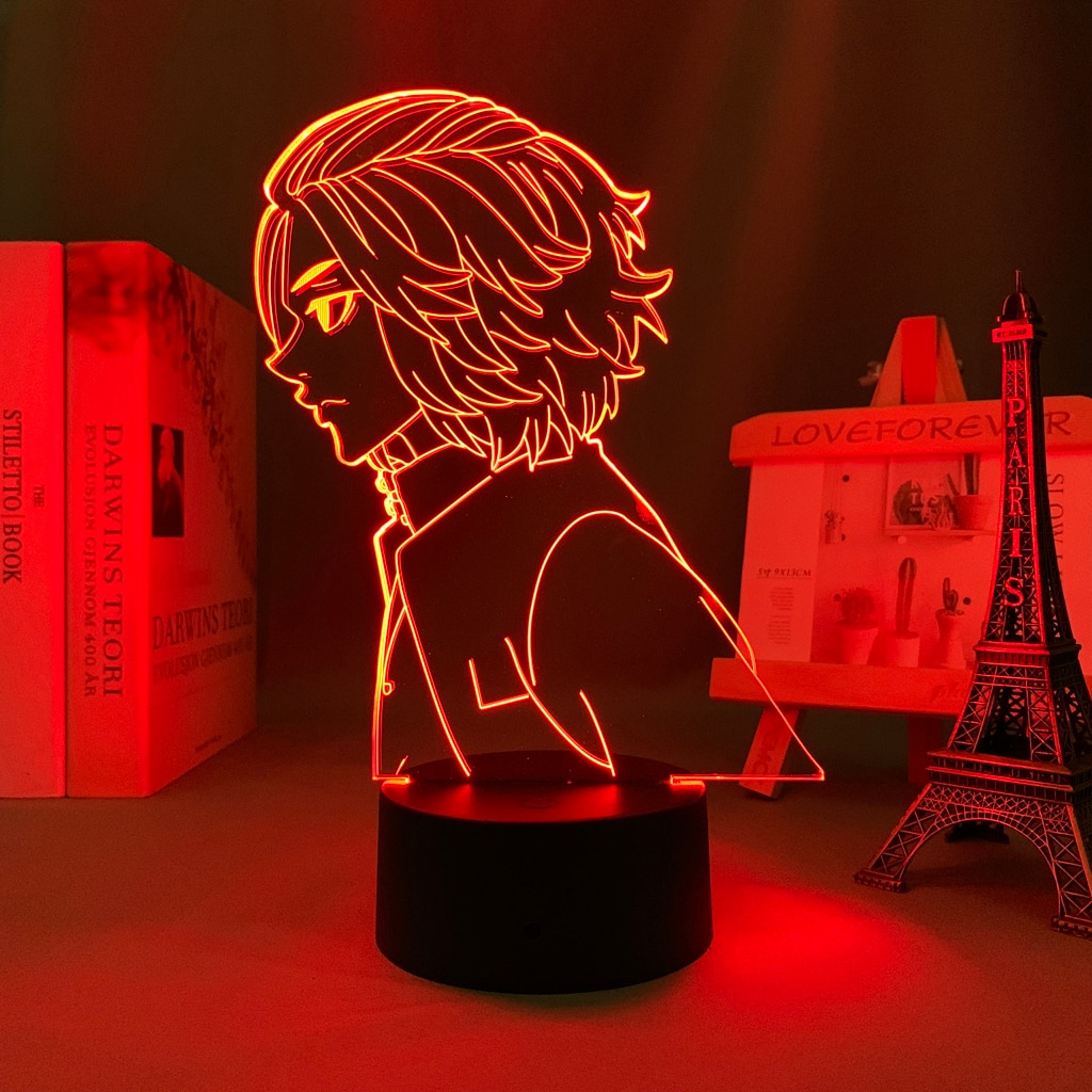 Manga Tokyo Revengers Mikey LED Light for Child Bedroom Decor Night Light Birthday Gift Room Table Anime Tokyo Revengers 3d Lamp