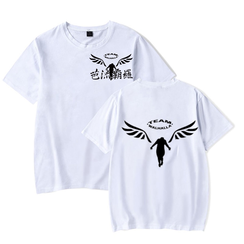 Anime Tokyo Revengers T-Shirt Men Women T Shirt Anime Manga Team Walhalla Cosplay Clothes Tee Shirt Plus Size Tops Streetwear