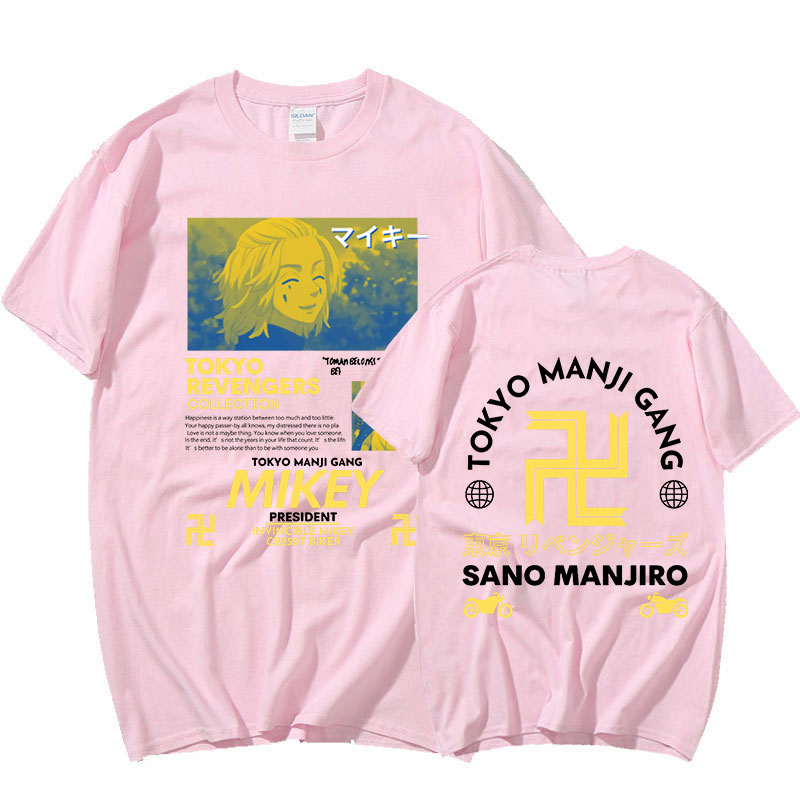 Summer Hot Sale Anime Tokyo Manji Gang Mikey Graphic Pinrt T Shirt Tokyo Revengers Manga Unisex T-shirt Tops Tee Shirt Oversize