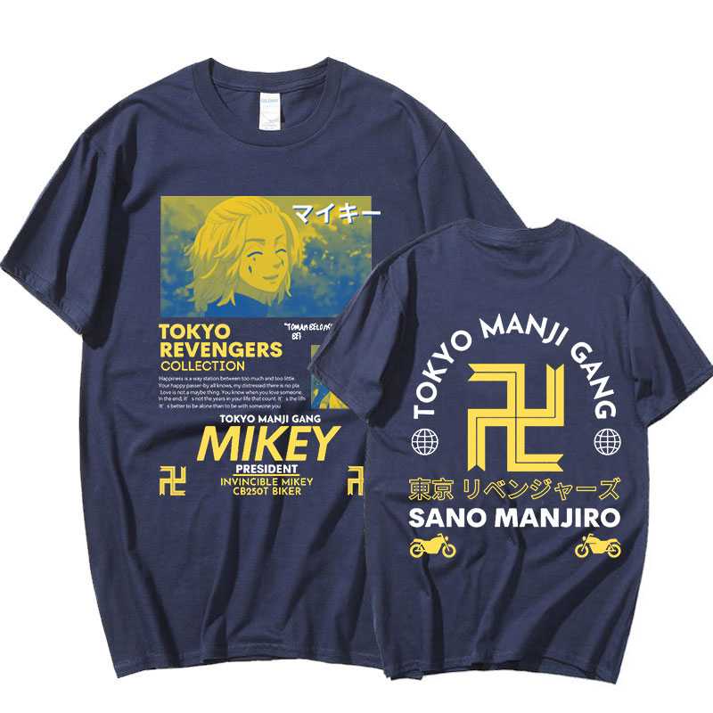 Summer Hot Sale Anime Tokyo Manji Gang Mikey Graphic Pinrt T Shirt Tokyo Revengers Manga Unisex T-shirt Tops Tee Shirt Oversize