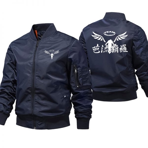 Anime Tokyo Revengers Bomber Jacket Men Cosplay winter coat men chamarra Fly Pilot jacket men Windproof 4 - Tokyo Revengers Merch
