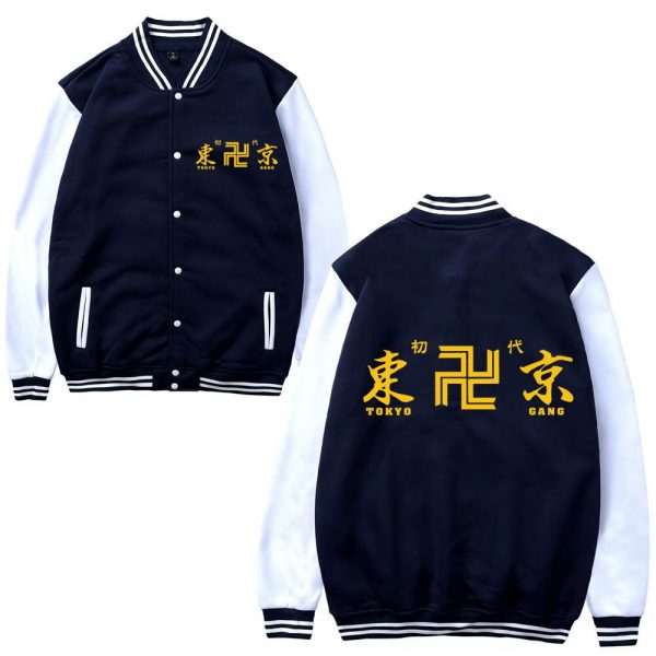 Anime Tokyo Revengers College Trend All match Baseball Jacket Men Women Japanese Streetwear Fall winter Fleece 1 - Tokyo Revengers Merch